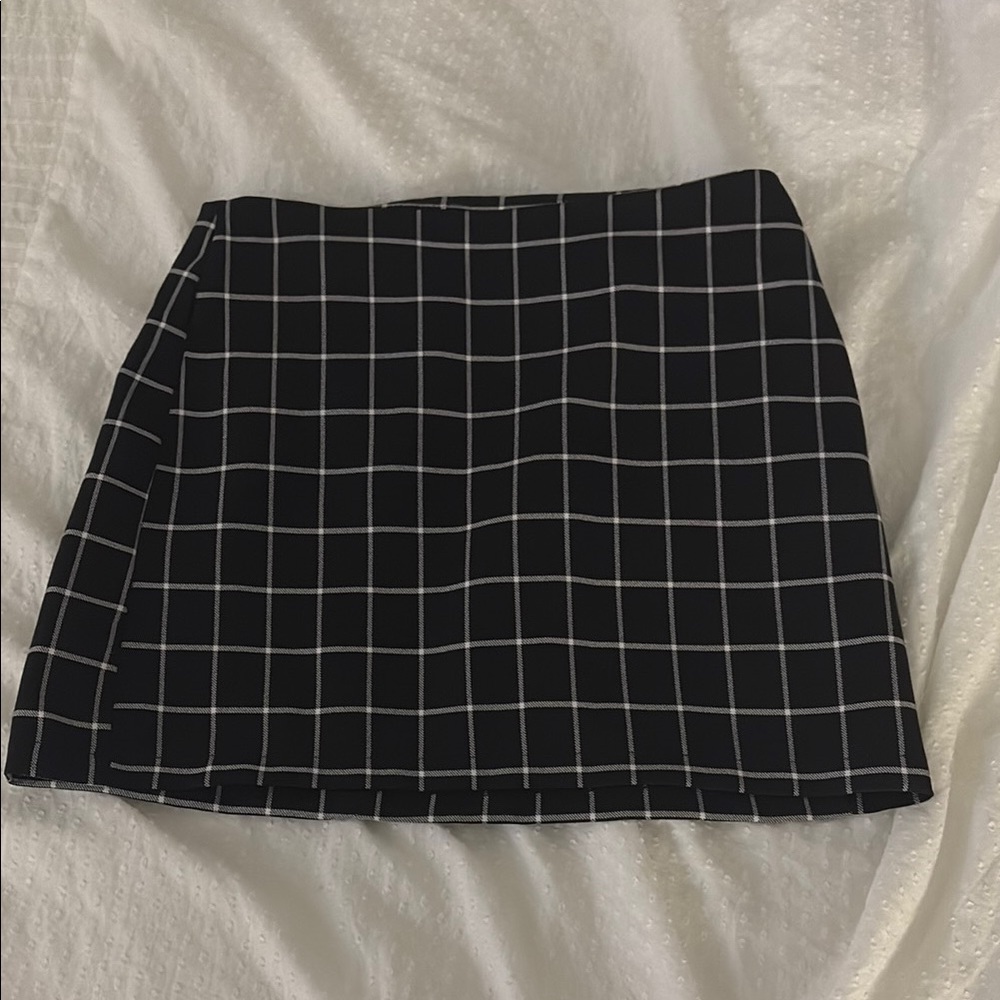 Urban Outfitters Black and White A-Line Mini Skirt